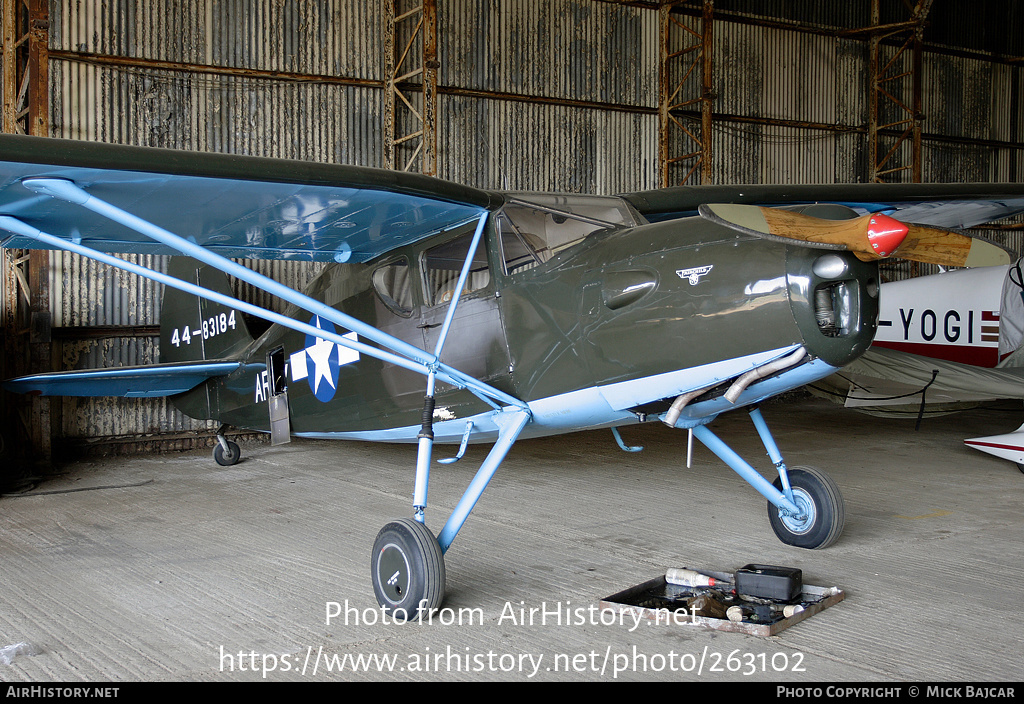 Aircraft Photo of G-RGUS / 44-83184 | Fairchild UC-61K Argus Mk3 (24R-46A) | USA - Air Force | AirHistory.net #263102