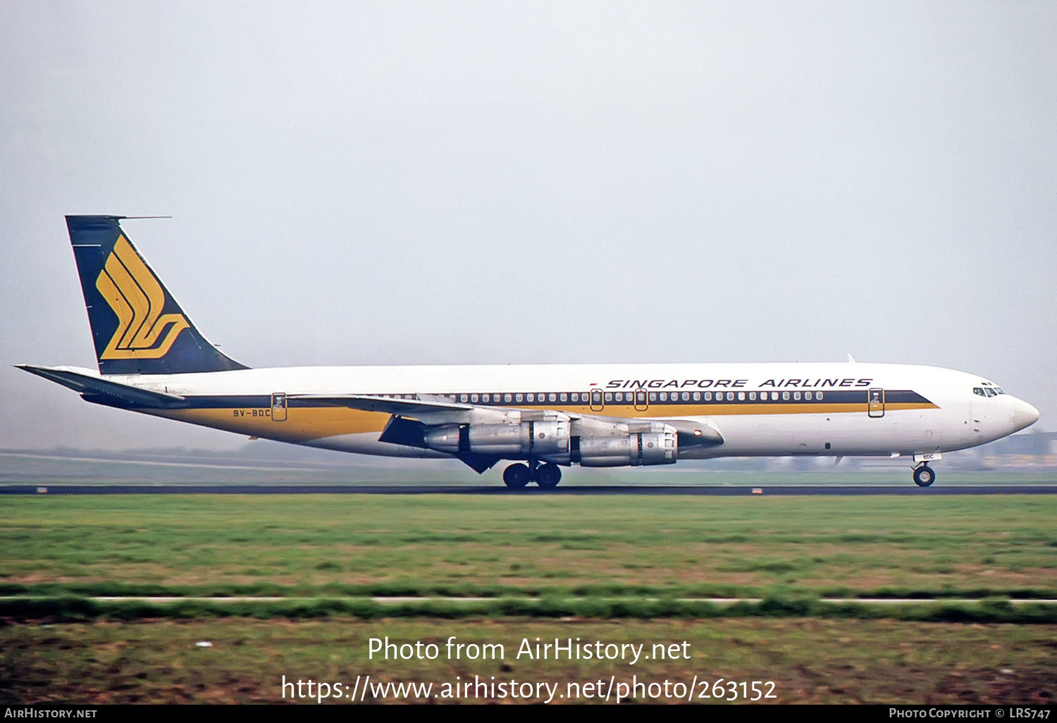 Aircraft Photo of 9V-BDC | Boeing 707-327C | Singapore Airlines | AirHistory.net #263152