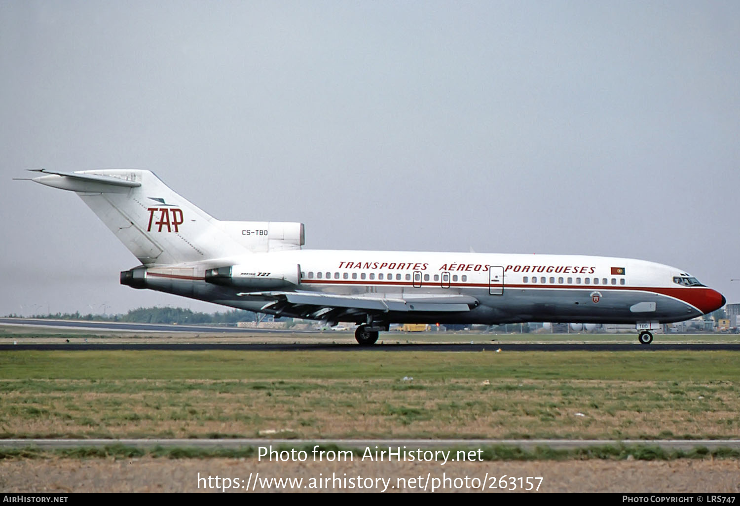 Aircraft Photo of CS-TBO | Boeing 727-82C | TAP - Transportes Aéreos Portugueses | AirHistory.net #263157