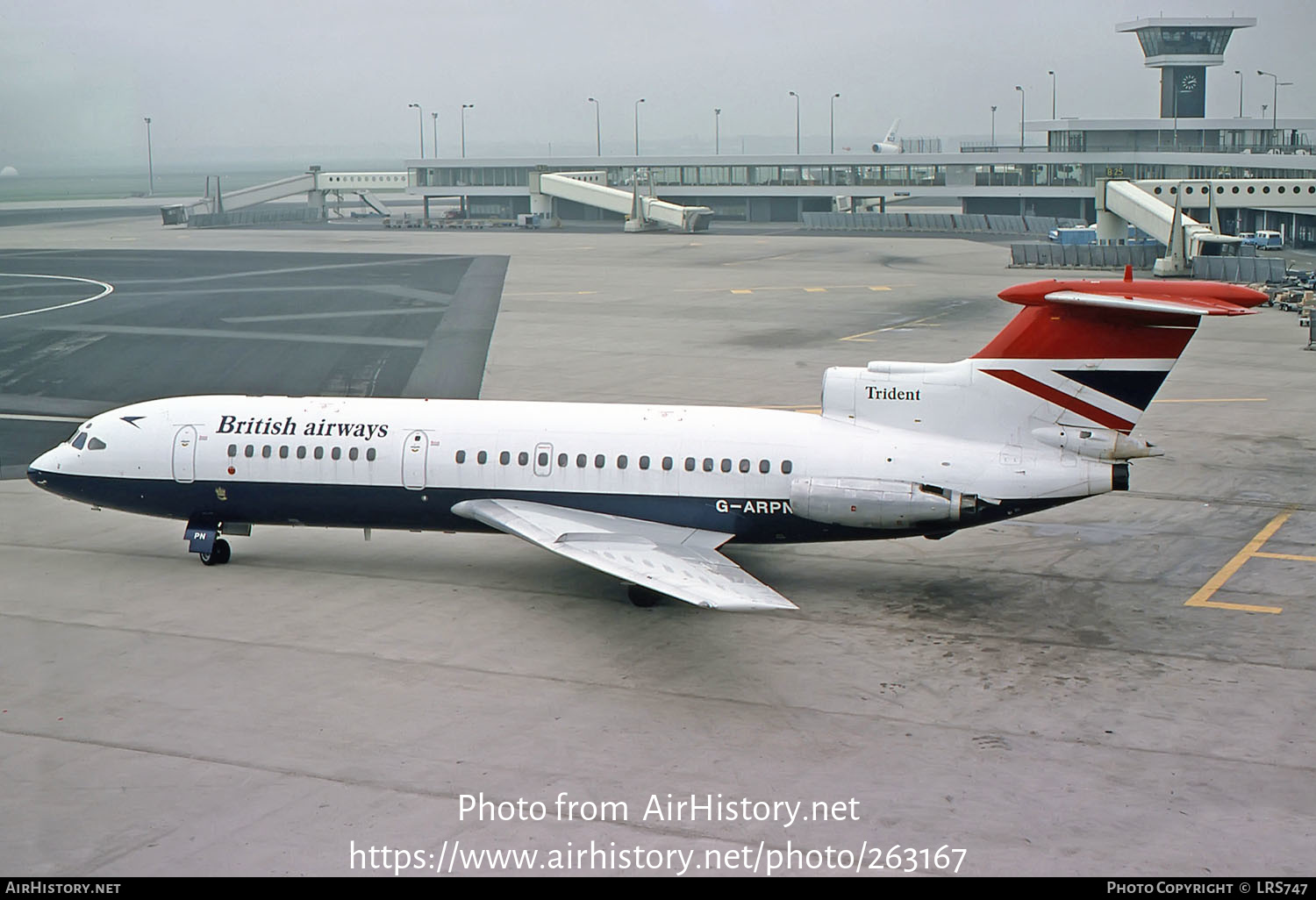 Aircraft Photo of G-ARPN | Hawker Siddeley HS-121 Trident 1C | British Airways | AirHistory.net #263167