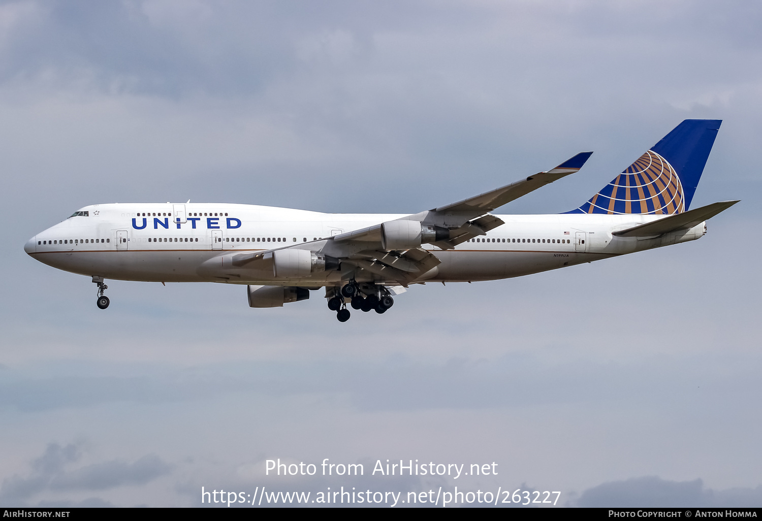 Aircraft Photo of N199UA | Boeing 747-422 | United Airlines | AirHistory.net #263227