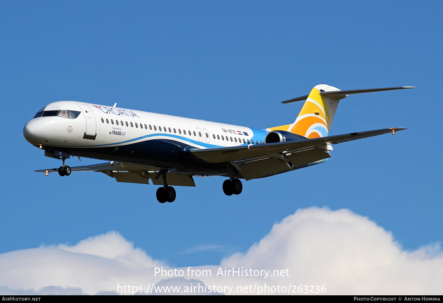 Aircraft Photo of 9A-BTE | Fokker 100 (F28-0100) | Croatia Airlines | AirHistory.net #263236