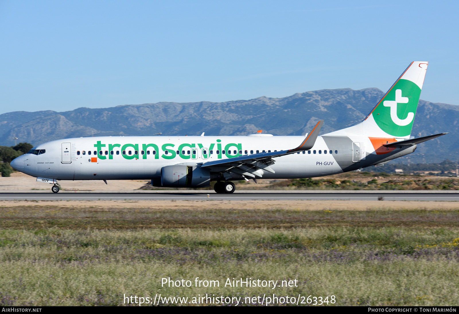 Aircraft Photo of PH-GUV | Boeing 737-8EH | Transavia | AirHistory.net #263348