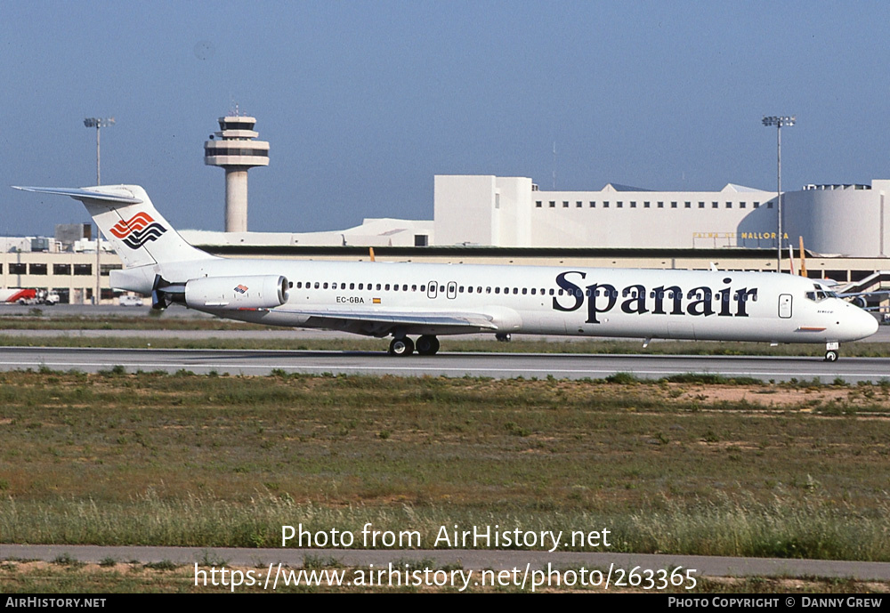 Aircraft Photo of EC-GBA | McDonnell Douglas MD-83 (DC-9-83) | Spanair | AirHistory.net #263365