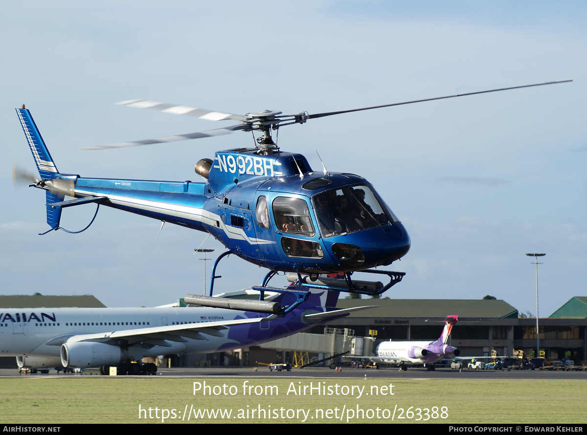 Aircraft Photo of N992BH | Eurocopter AS-350B-2 Ecureuil | AirHistory.net #263388