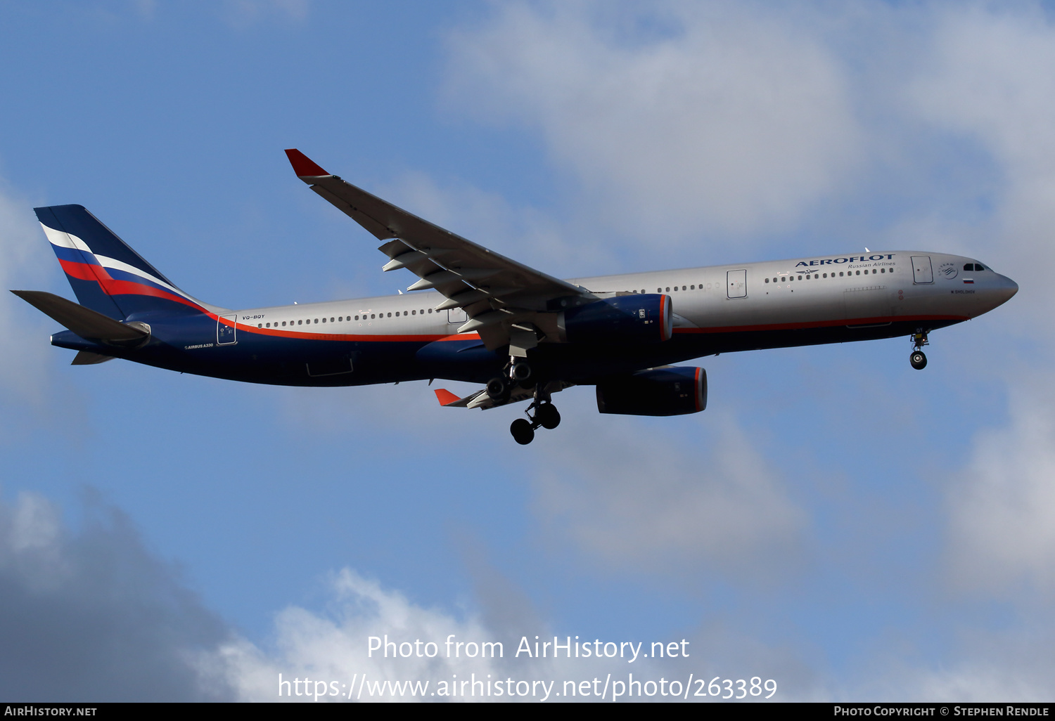 Aircraft Photo of VQ-BQY | Airbus A330-343 | Aeroflot - Russian Airlines | AirHistory.net #263389