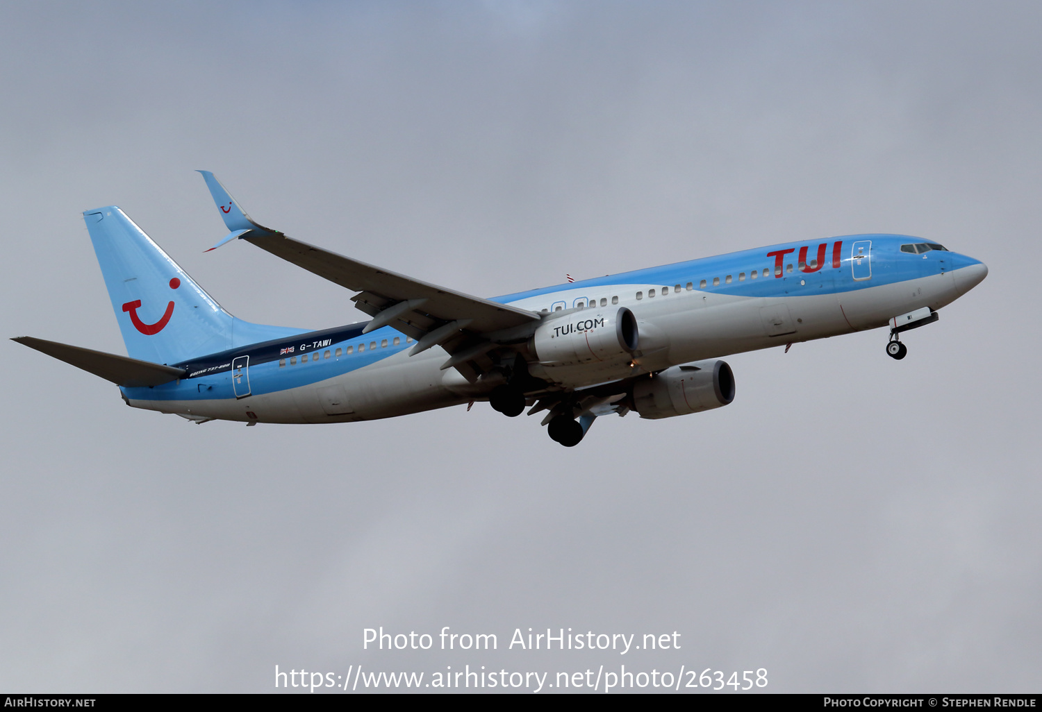 Aircraft Photo of G-TAWI | Boeing 737-8K5 | TUI | AirHistory.net #263458