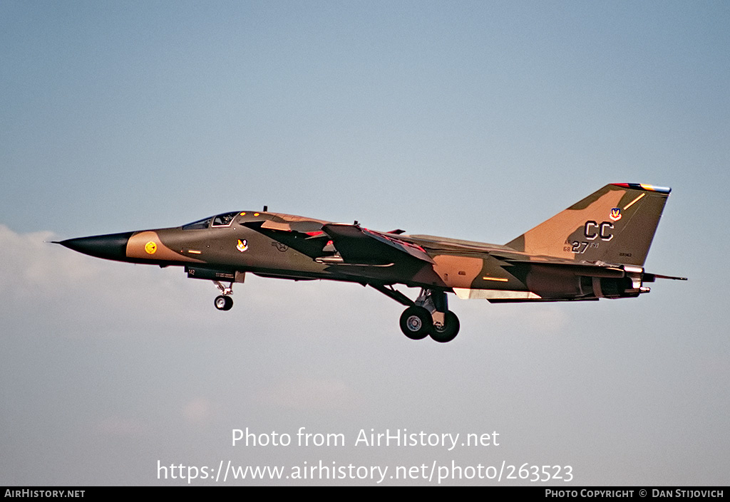 Aircraft Photo of 68-0142 / 68142 | General Dynamics F-111D Aardvark | USA - Air Force | AirHistory.net #263523