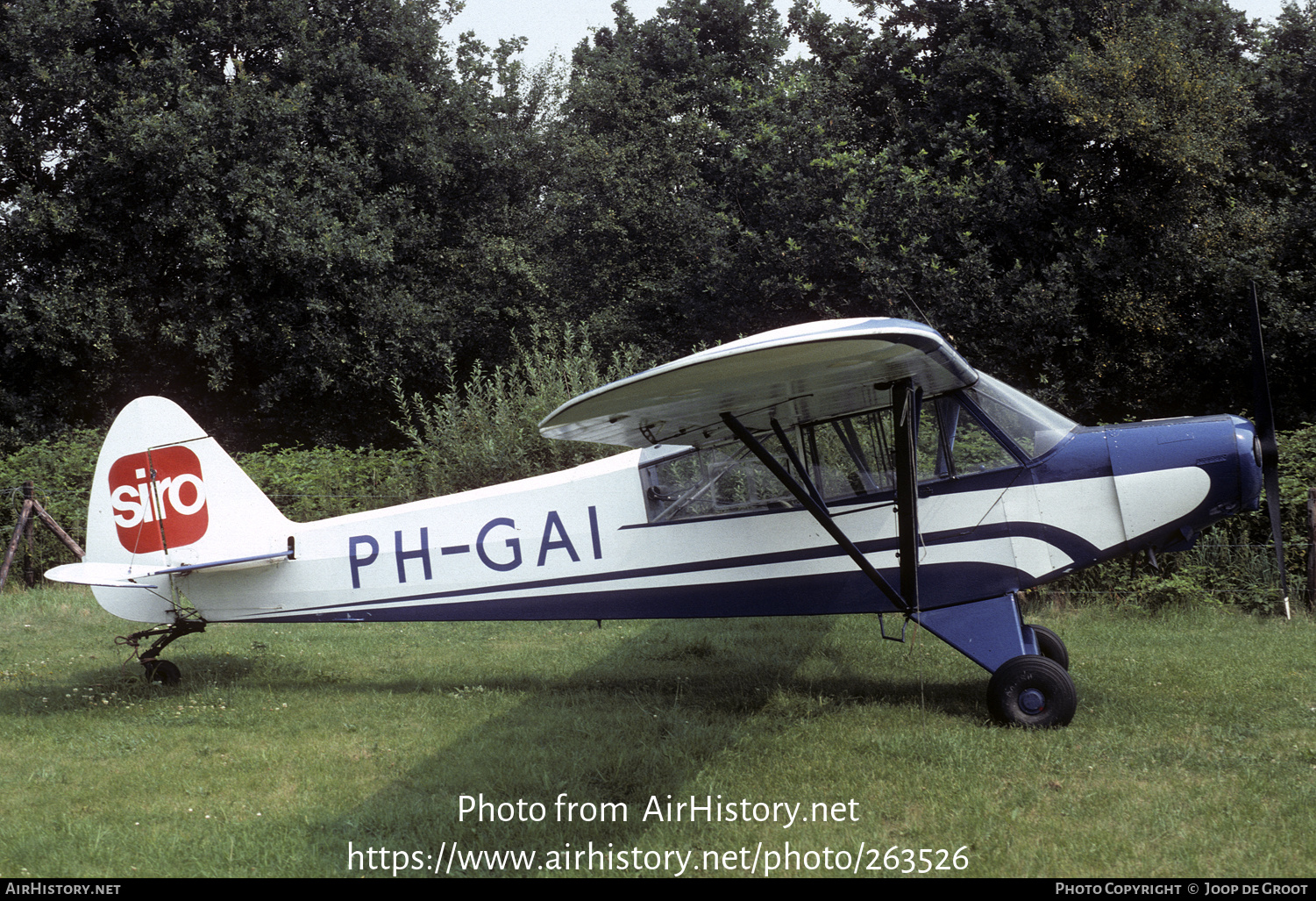 Aircraft Photo of PH-GAI | Piper L-21B Super Cub | Siro Luchtreclame | AirHistory.net #263526