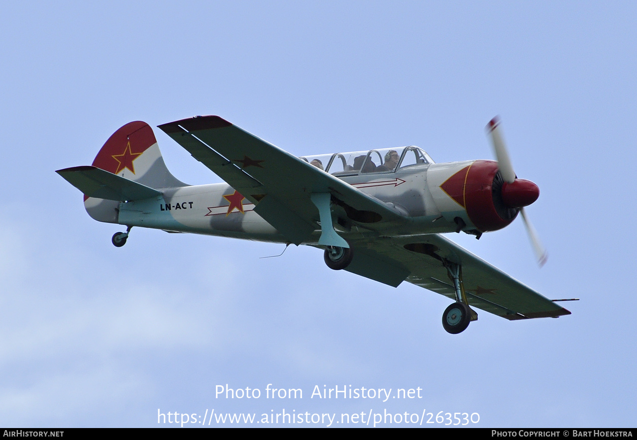 Aircraft Photo of LN-ACT | Yakovlev Yak-52TD | Soviet Union - DOSAAF | AirHistory.net #263530