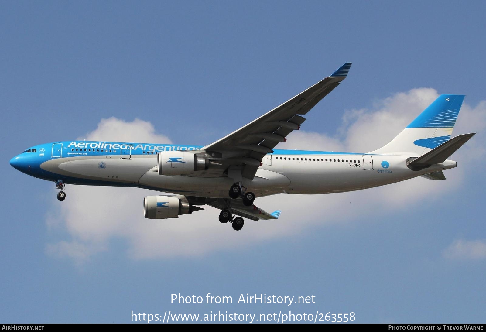 Aircraft Photo of LV-GHQ | Airbus A330-202 | Aerolíneas Argentinas | AirHistory.net #263558