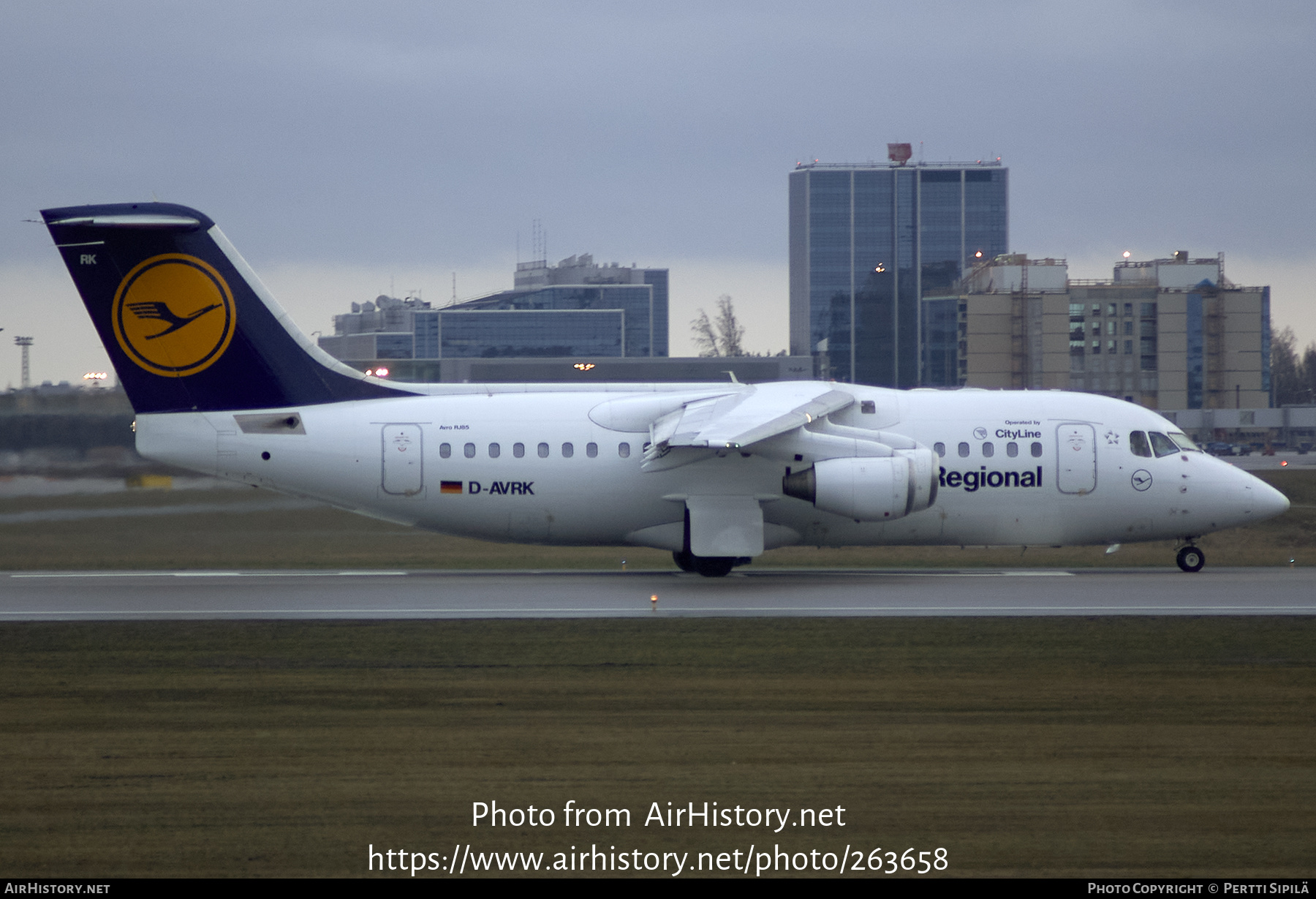 Aircraft Photo of D-AVRK | British Aerospace Avro 146-RJ85 | Lufthansa Regional | AirHistory.net #263658