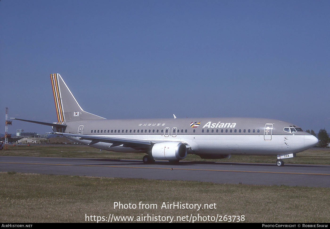 Aircraft Photo of HL7258 | Boeing 737-4Y0 | Asiana Airlines | AirHistory.net #263738