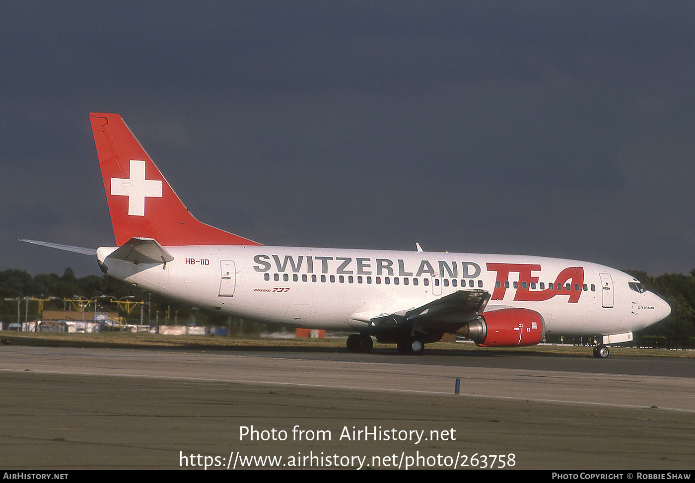 Aircraft Photo of HB-IID | Boeing 737-3Y0 | TEA Switzerland - Trans European Airways | AirHistory.net #263758