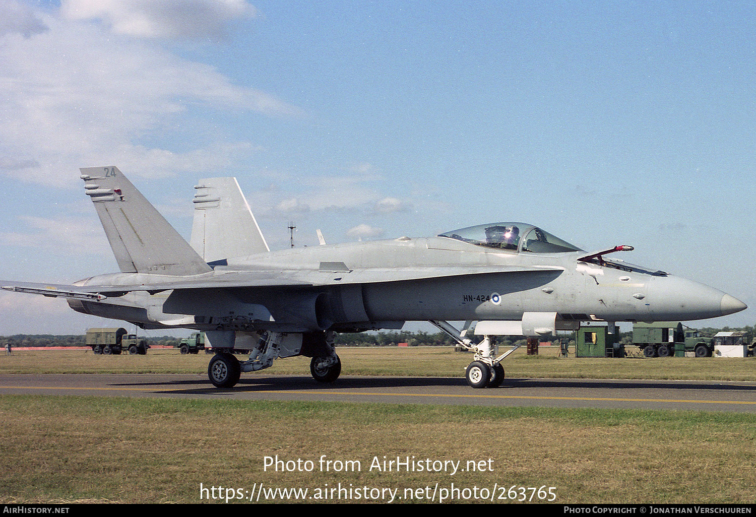 Aircraft Photo of HN-424 | McDonnell Douglas F/A-18C Hornet | Finland - Air Force | AirHistory.net #263765