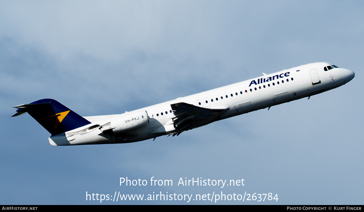 Aircraft Photo of VH-FKJ | Fokker 100 (F28-0100) | Alliance Airlines | AirHistory.net #263784