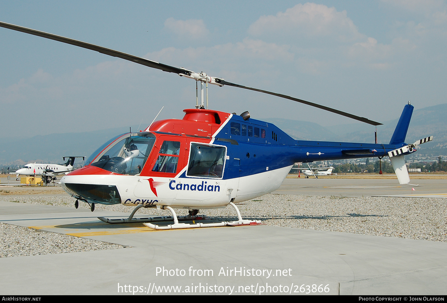 Aircraft Photo of C-GXHC | Bell 206B JetRanger II | Canadian Helicopters | AirHistory.net #263866