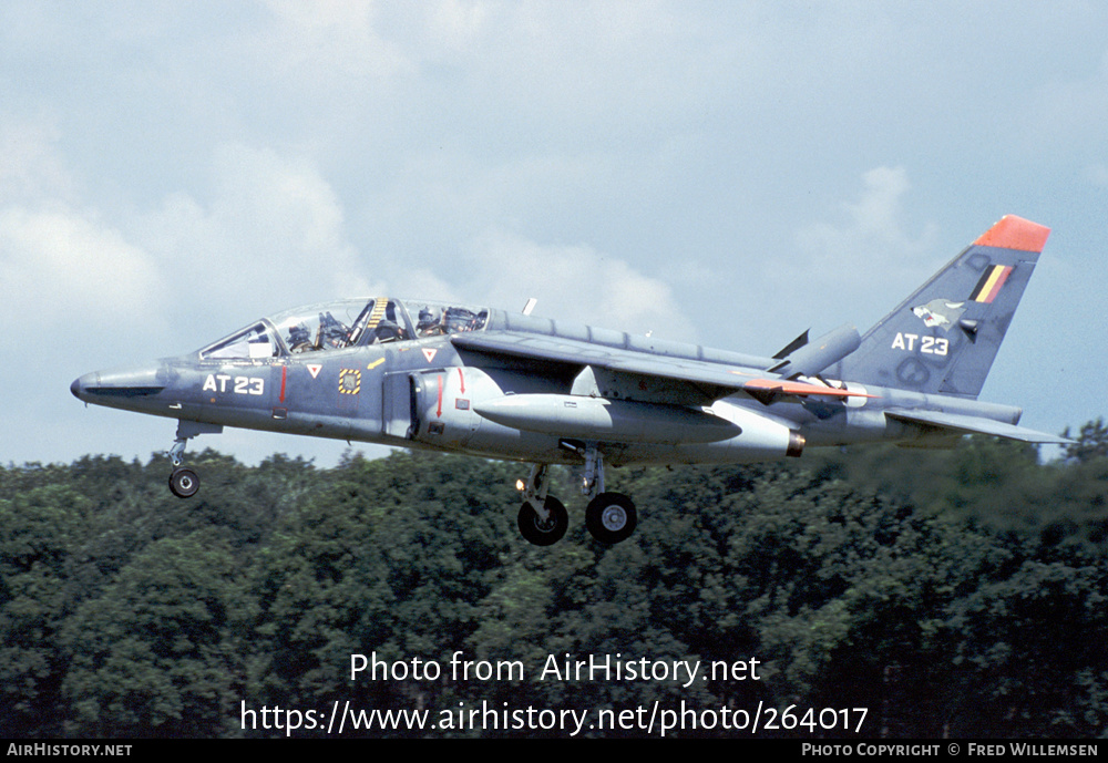 Aircraft Photo of AT23 | Dassault-Dornier Alpha Jet 1B | Belgium - Air Force | AirHistory.net #264017