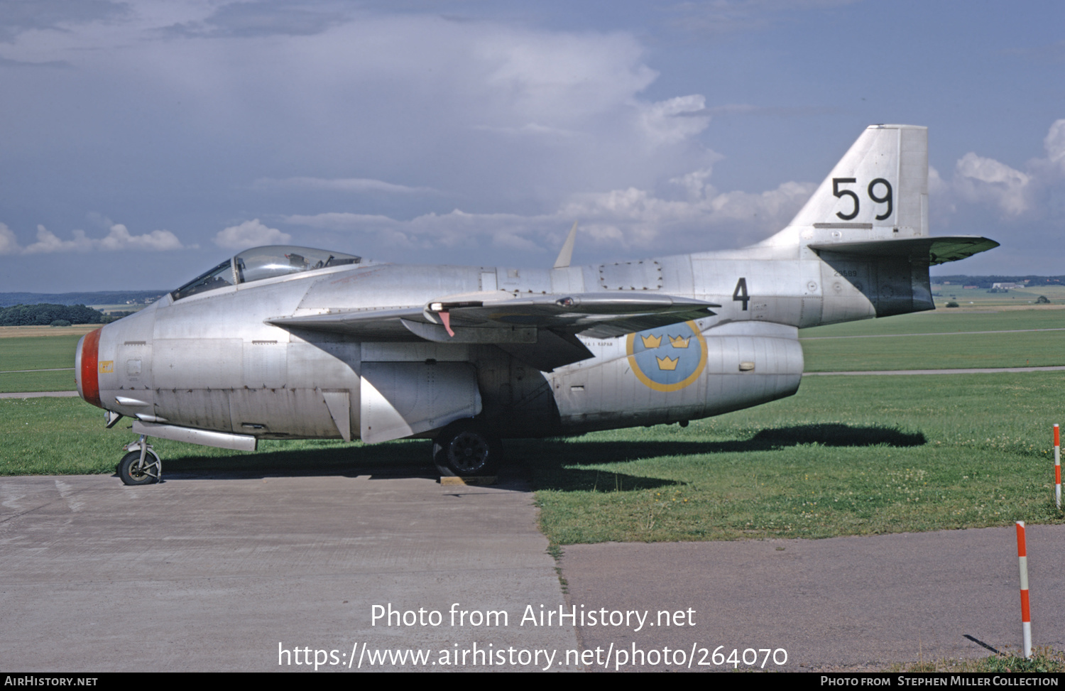 Aircraft Photo of 29589 | Saab J29F Tunnan | Sweden - Air Force | AirHistory.net #264070