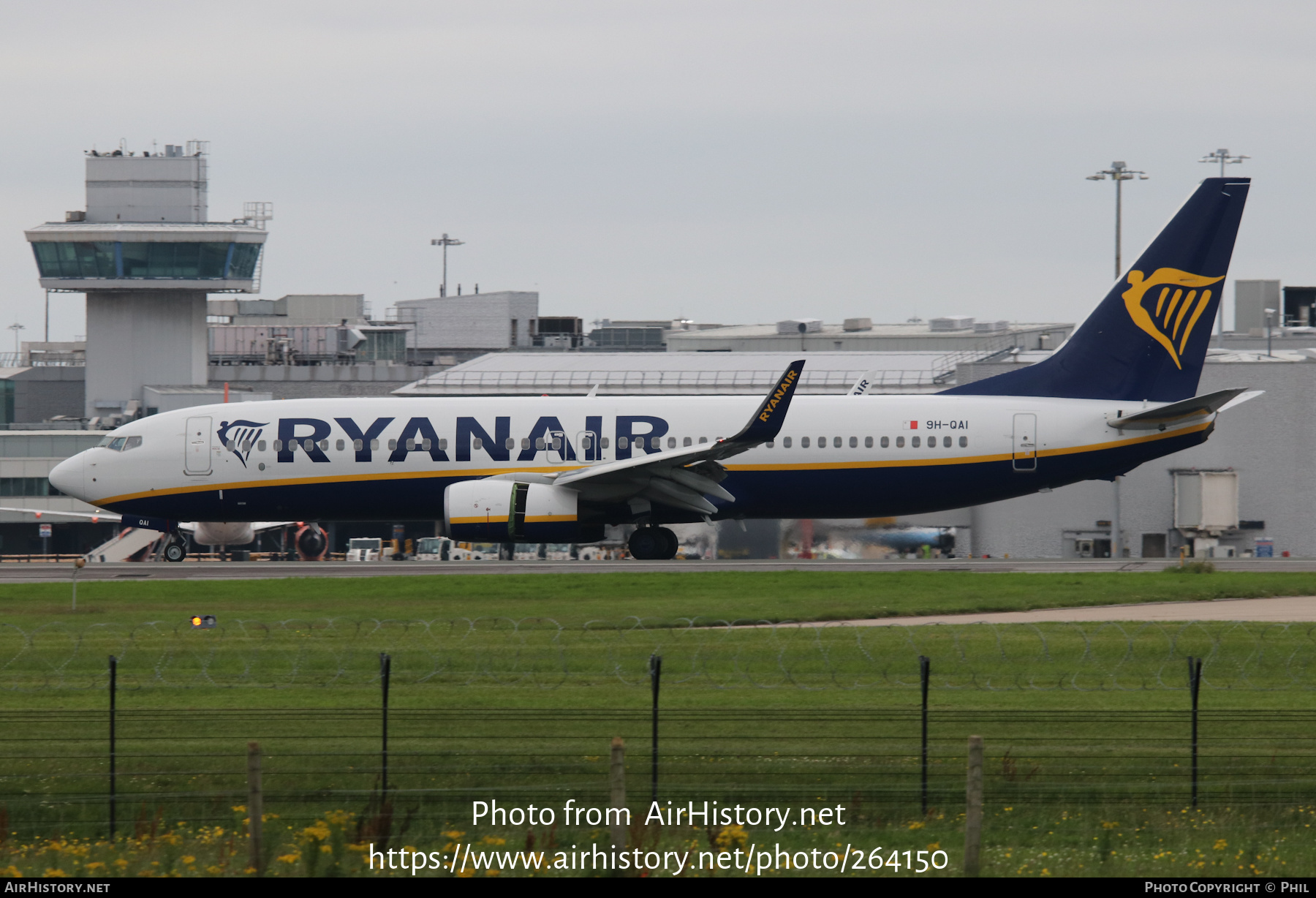 Aircraft Photo of 9H-QAI | Boeing 737-800 | Ryanair | AirHistory.net #264150