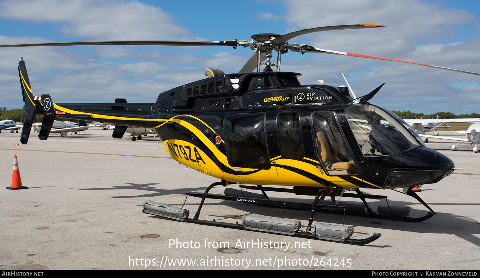 Aircraft Photo of N79ZA | Bell 407GXP | Zip Aviation | AirHistory.net #264245