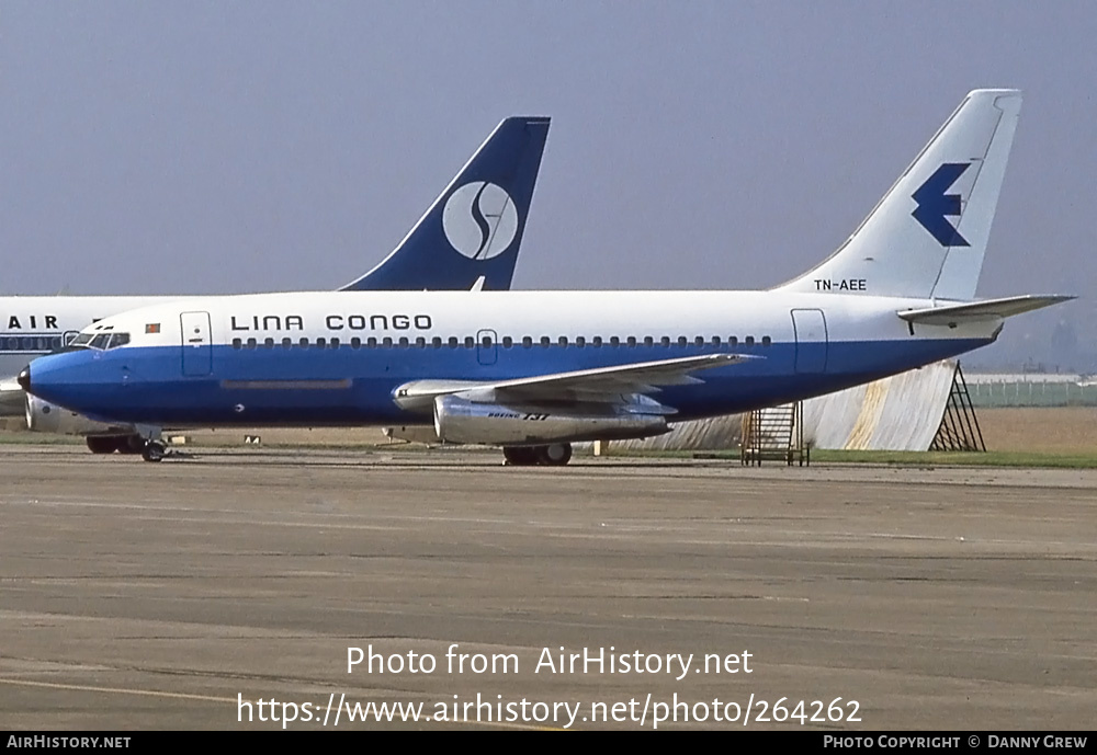 Aircraft Photo of TN-AEE | Boeing 737-2Q5C/Adv | Lina Congo | AirHistory.net #264262