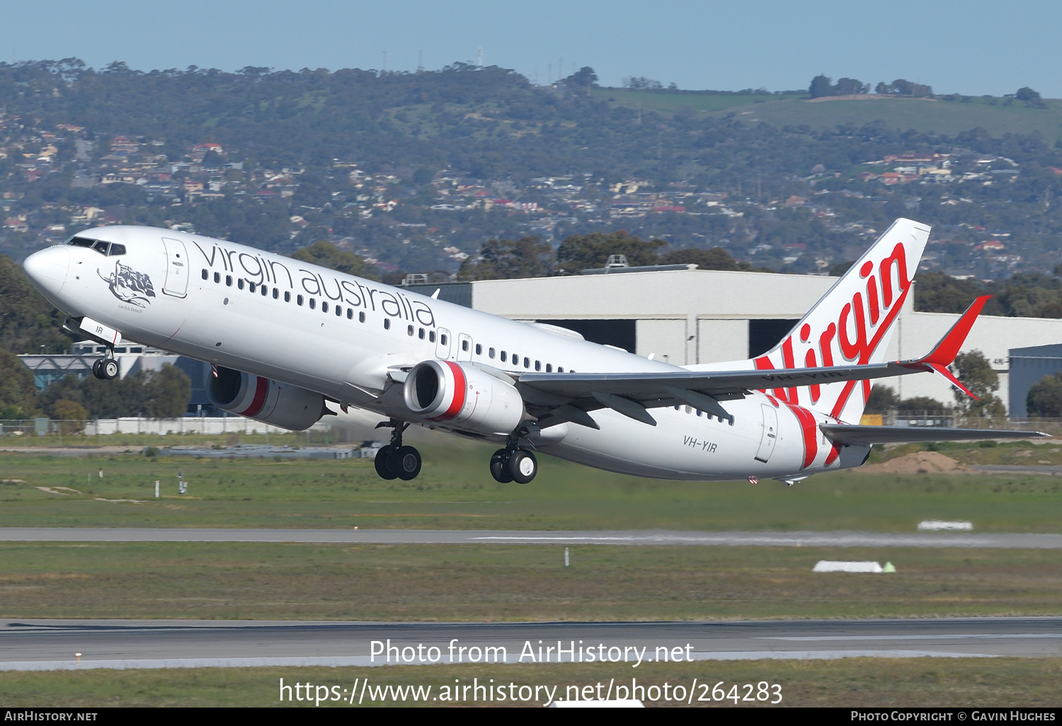 Aircraft Photo of VH-YIR | Boeing 737-8FE | Virgin Australia Airlines | AirHistory.net #264283