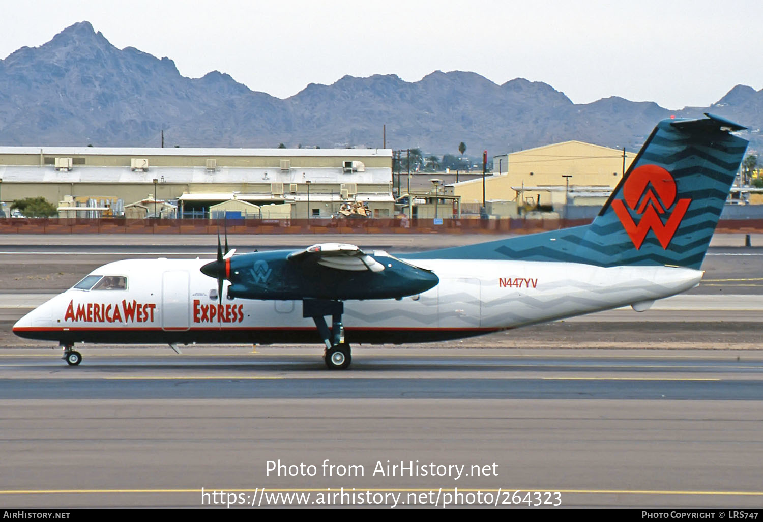 Aircraft Photo of N447YV | De Havilland Canada DHC-8-202Q Dash 8 | America West Express | AirHistory.net #264323