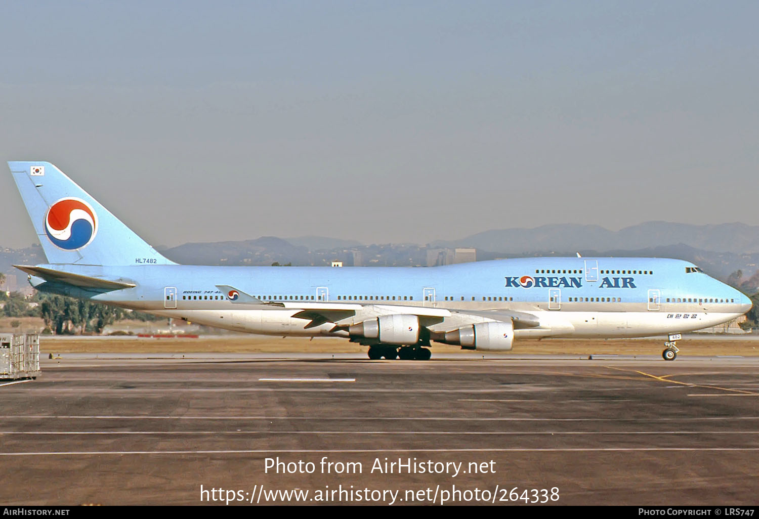 Aircraft Photo of HL7482 | Boeing 747-4B5 | Korean Air | AirHistory.net #264338