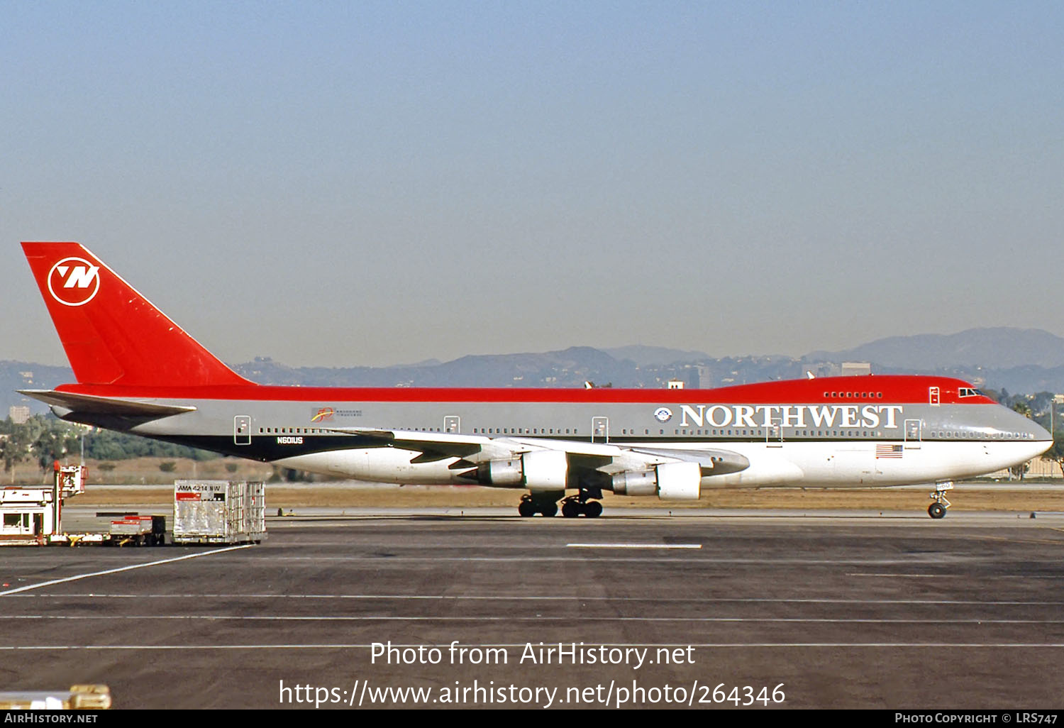 Aircraft Photo of N601US | Boeing 747-151 | Northwest Airlines | AirHistory.net #264346