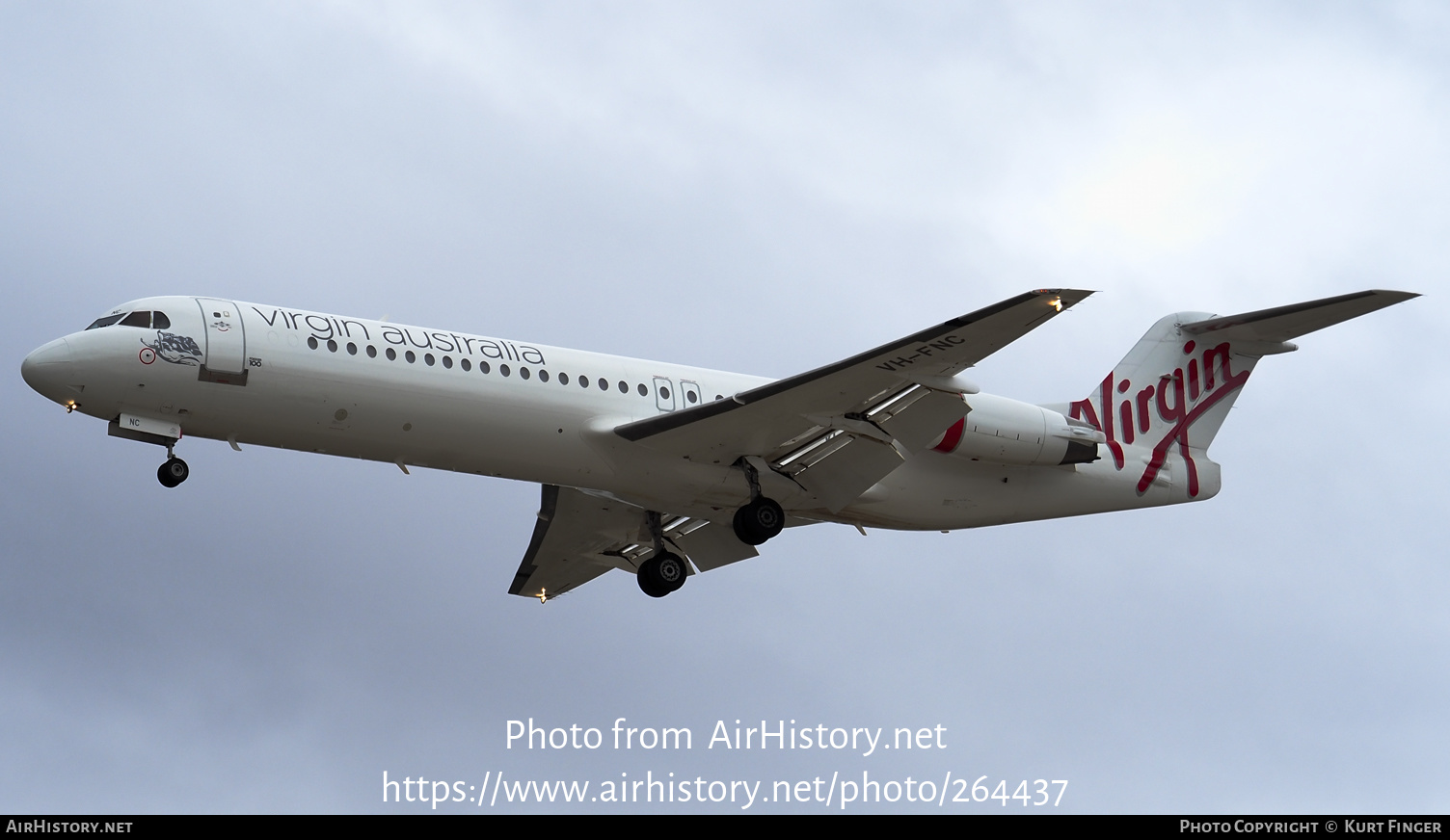 Aircraft Photo of VH-FNC | Fokker 100 (F28-0100) | Virgin Australia Regional Airlines | AirHistory.net #264437