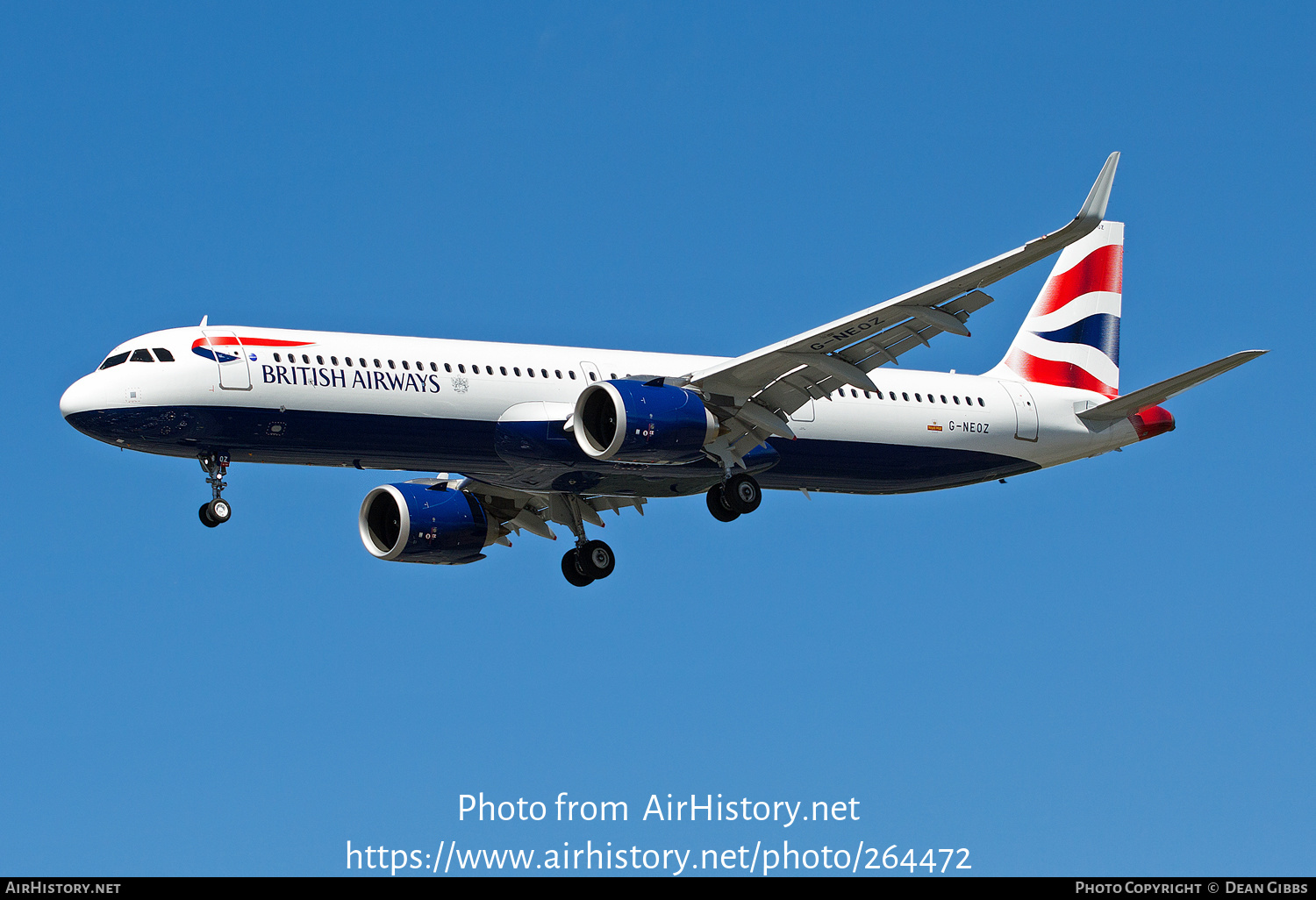 Aircraft Photo of G-NEOZ | Airbus A321-251NX | British Airways | AirHistory.net #264472