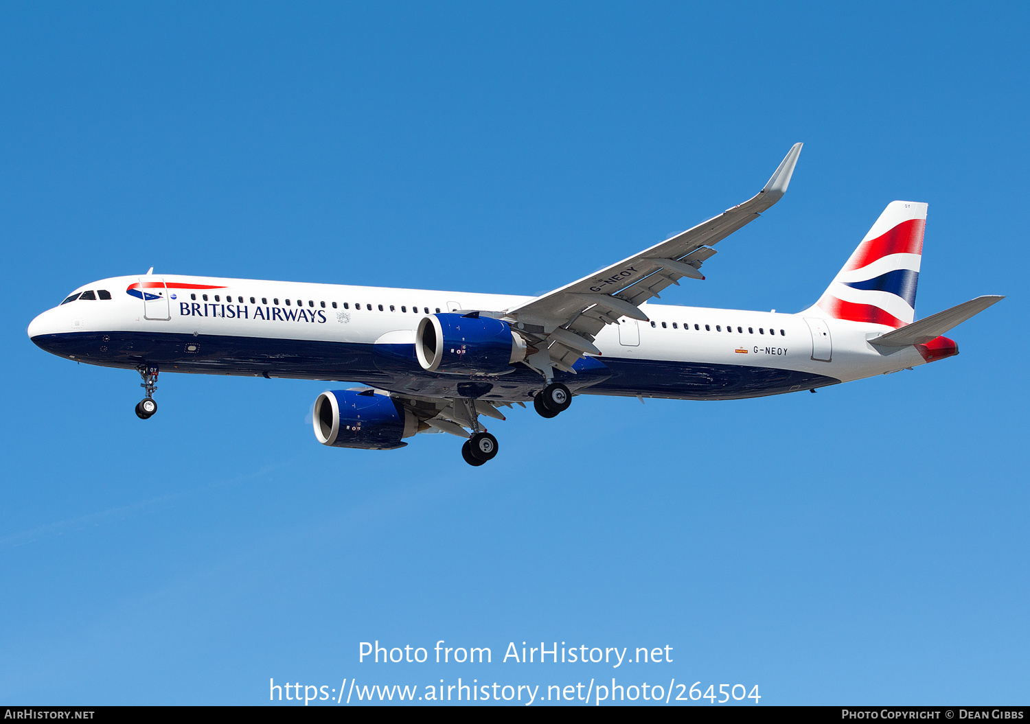 Aircraft Photo of G-NEOY | Airbus A321-251NX | British Airways | AirHistory.net #264504