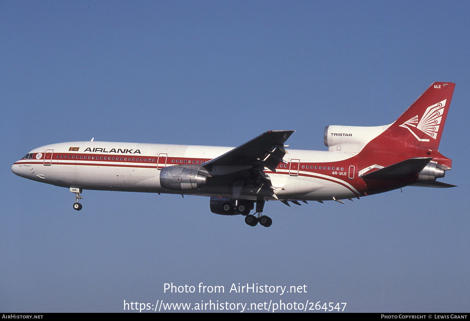 Aircraft Photo of 4R-ULE | Lockheed L-1011-385-1 TriStar 50 | AirLanka | AirHistory.net #264547