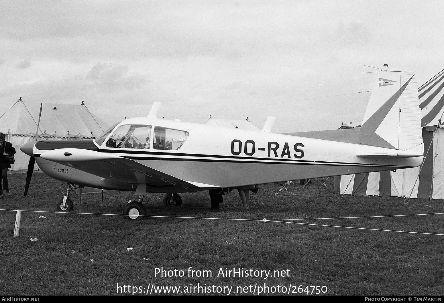 Aircraft Photo of OO-RAS | SIAI-Marchetti S-205-22R | AirHistory.net #264750