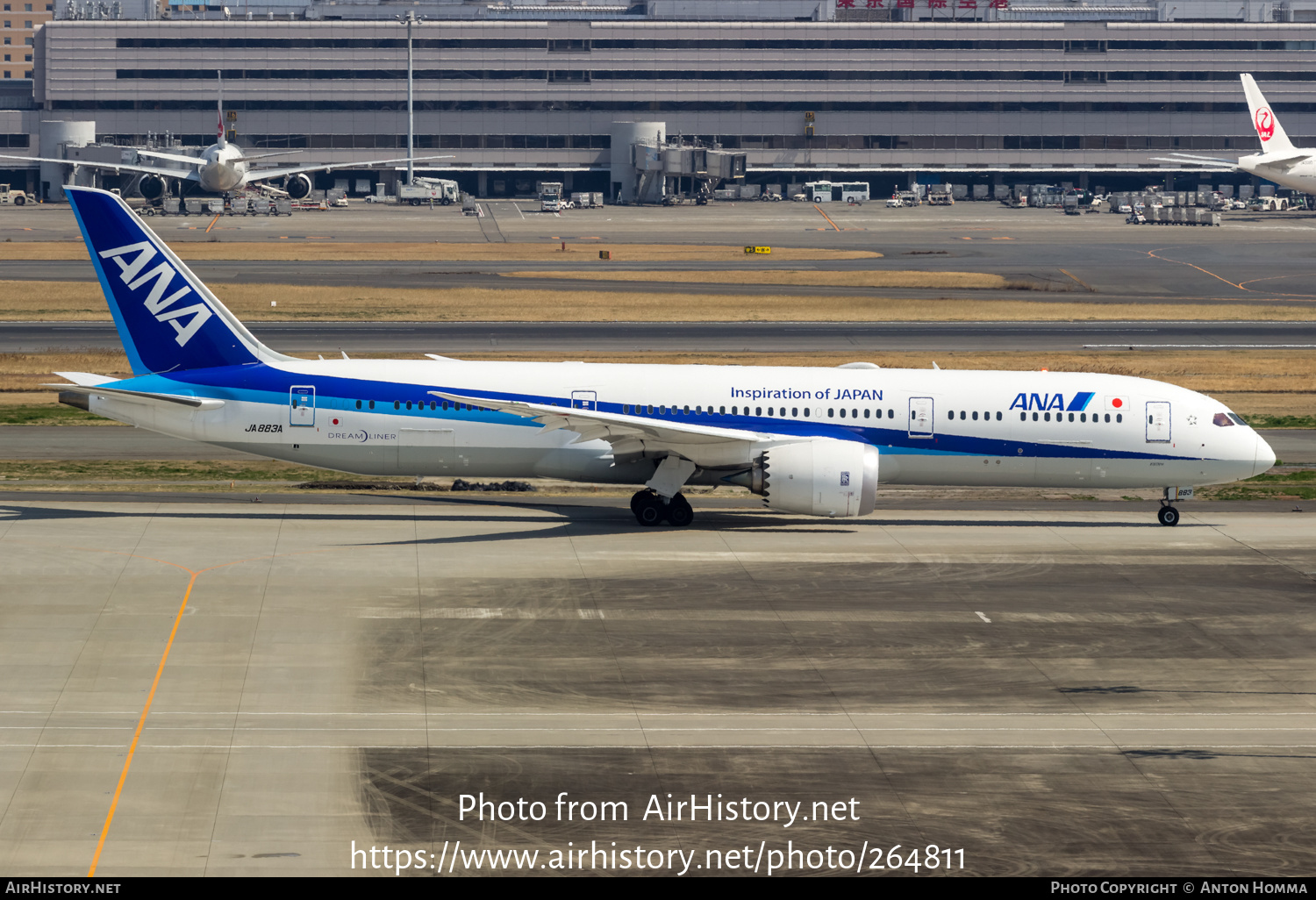 Aircraft Photo of JA883A | Boeing 787-9 Dreamliner | All Nippon Airways - ANA | AirHistory.net #264811