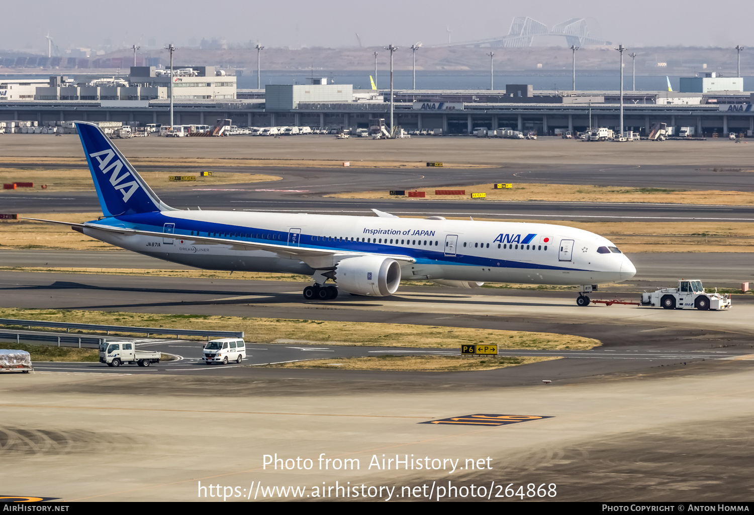 Aircraft Photo of JA871A | Boeing 787-9 Dreamliner | All Nippon Airways - ANA | AirHistory.net #264868