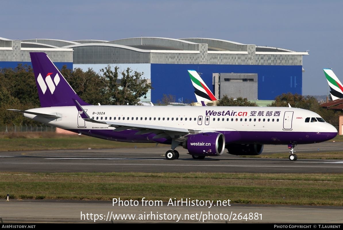 Aircraft Photo of B-302A | Airbus A320-271N | West Air | AirHistory.net #264881