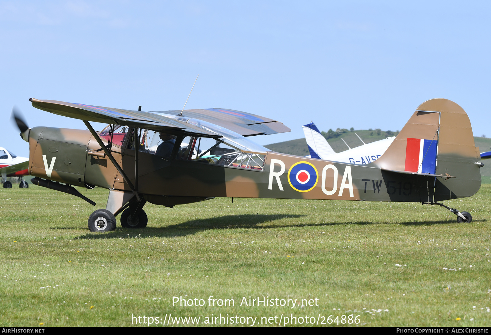 Aircraft Photo of G-ANHX / TW519 | Taylorcraft J Auster Mk5D | UK - Air Force | AirHistory.net #264886