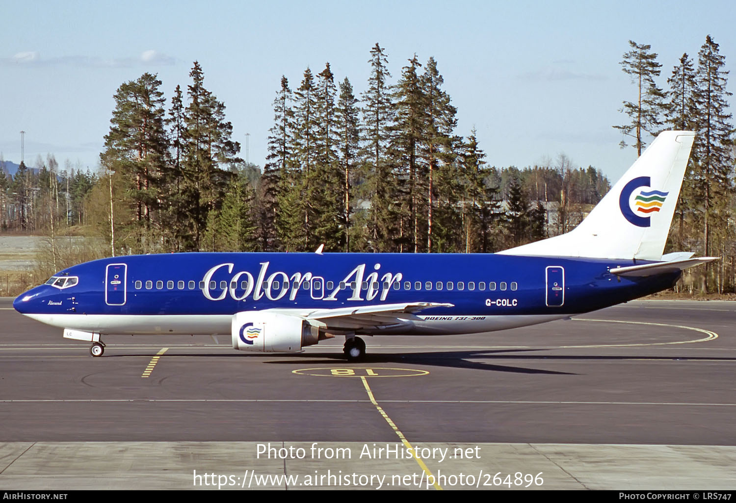 Aircraft Photo of G-COLC | Boeing 737-3Q8 | Color Air | AirHistory.net #264896