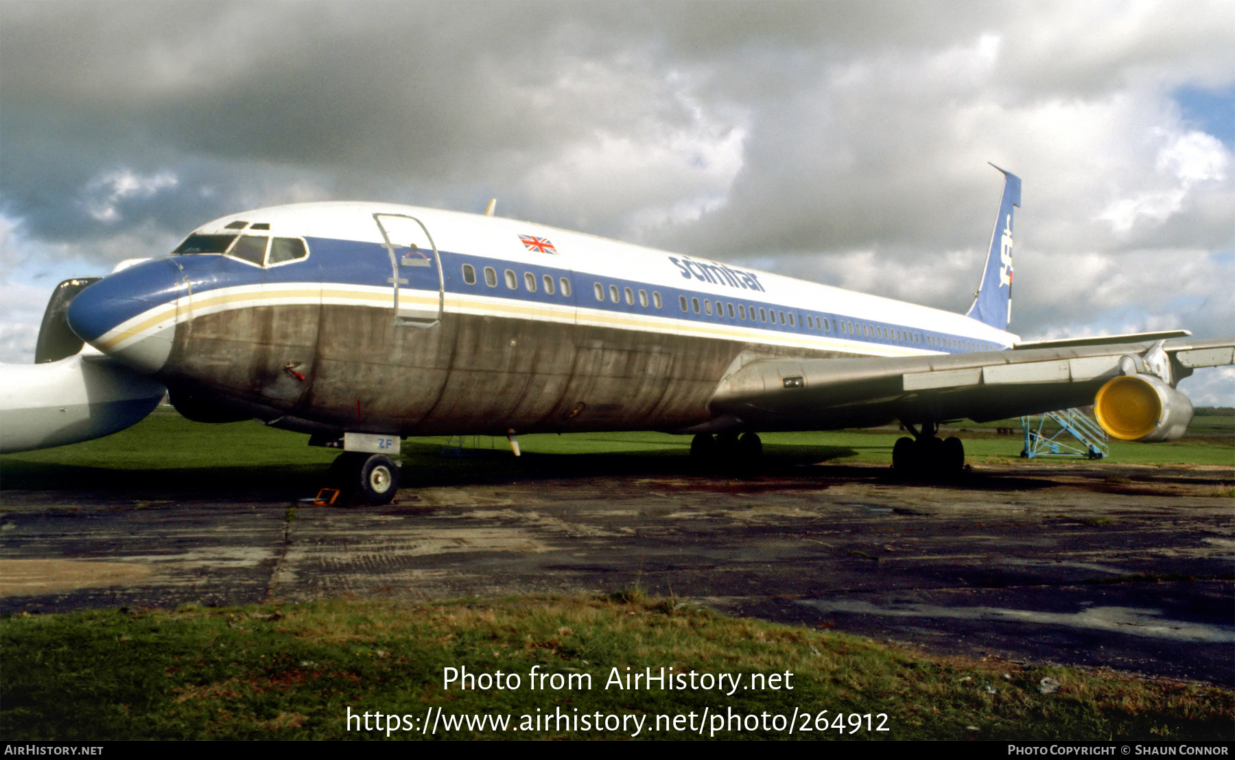 Aircraft Photo of G-BFZF | Boeing 707-321C | Scimitar Airlines | AirHistory.net #264912