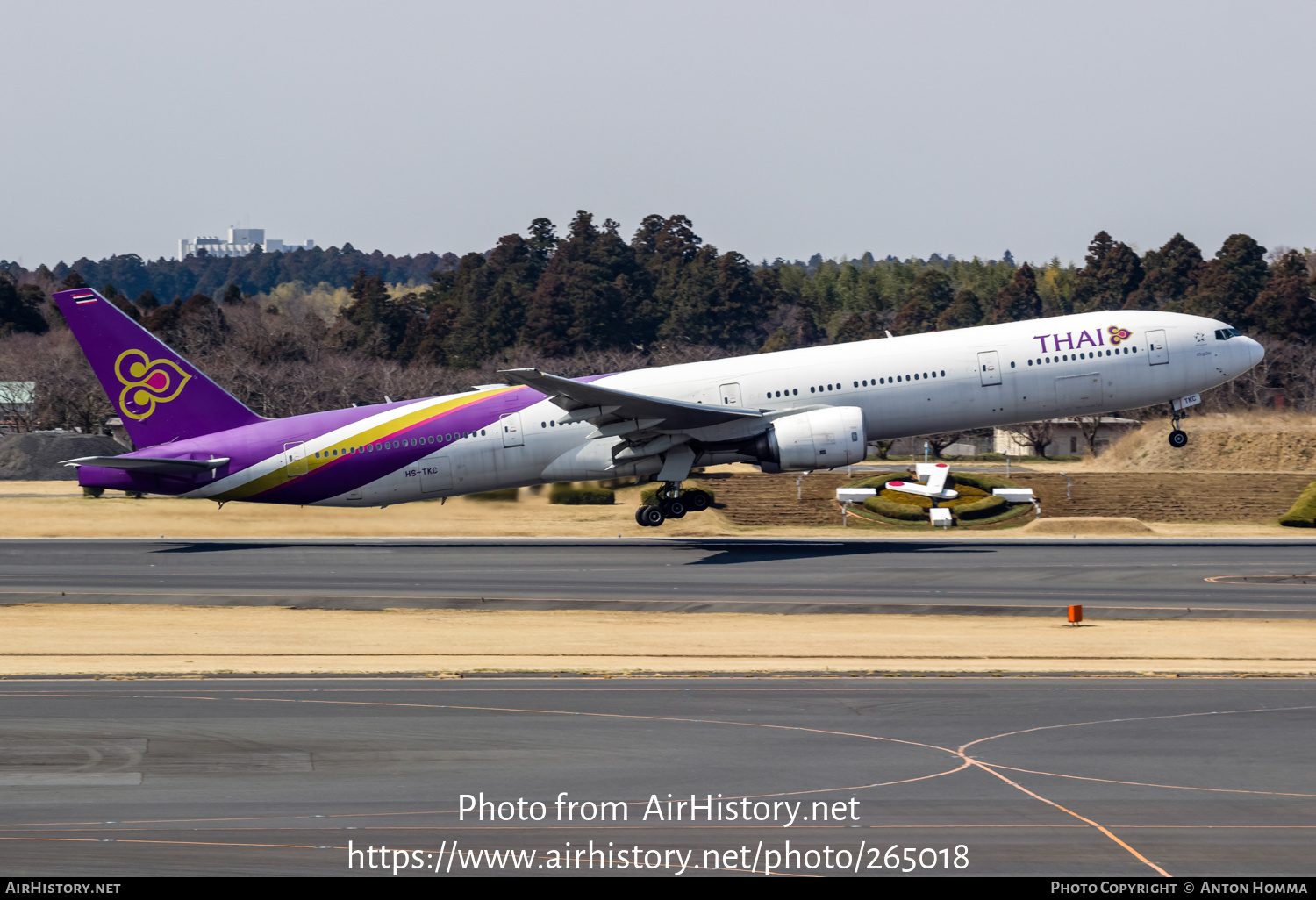 Aircraft Photo of HS-TKC | Boeing 777-3D7 | Thai Airways International | AirHistory.net #265018