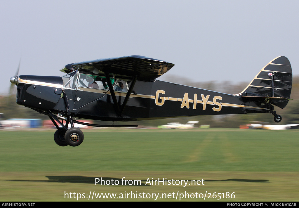 Aircraft Photo of G-AIYS | De Havilland D.H. 85 Leopard Moth | AirHistory.net #265186