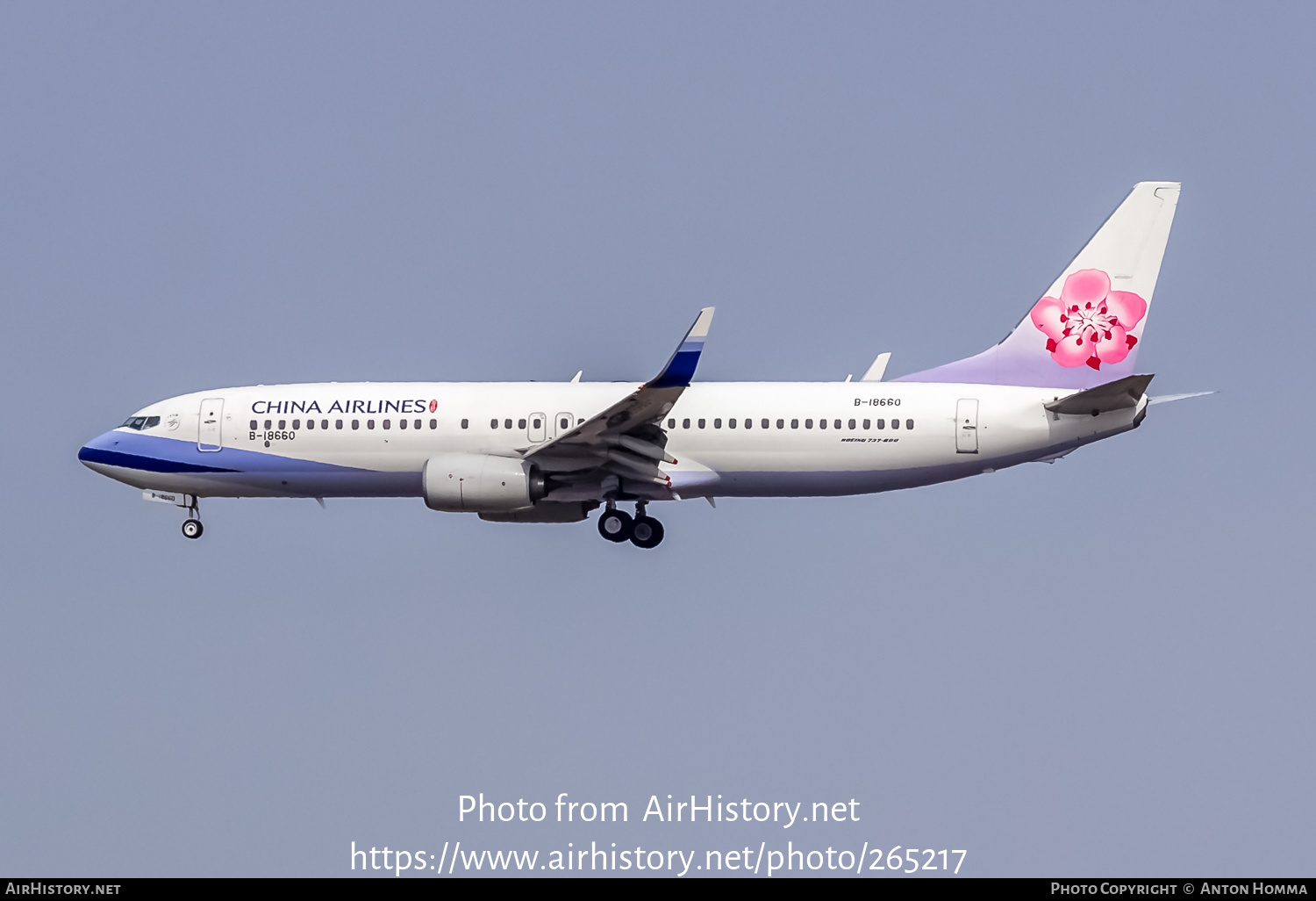 Aircraft Photo Of B-18660 | Boeing 737-8SH | China Airlines ...