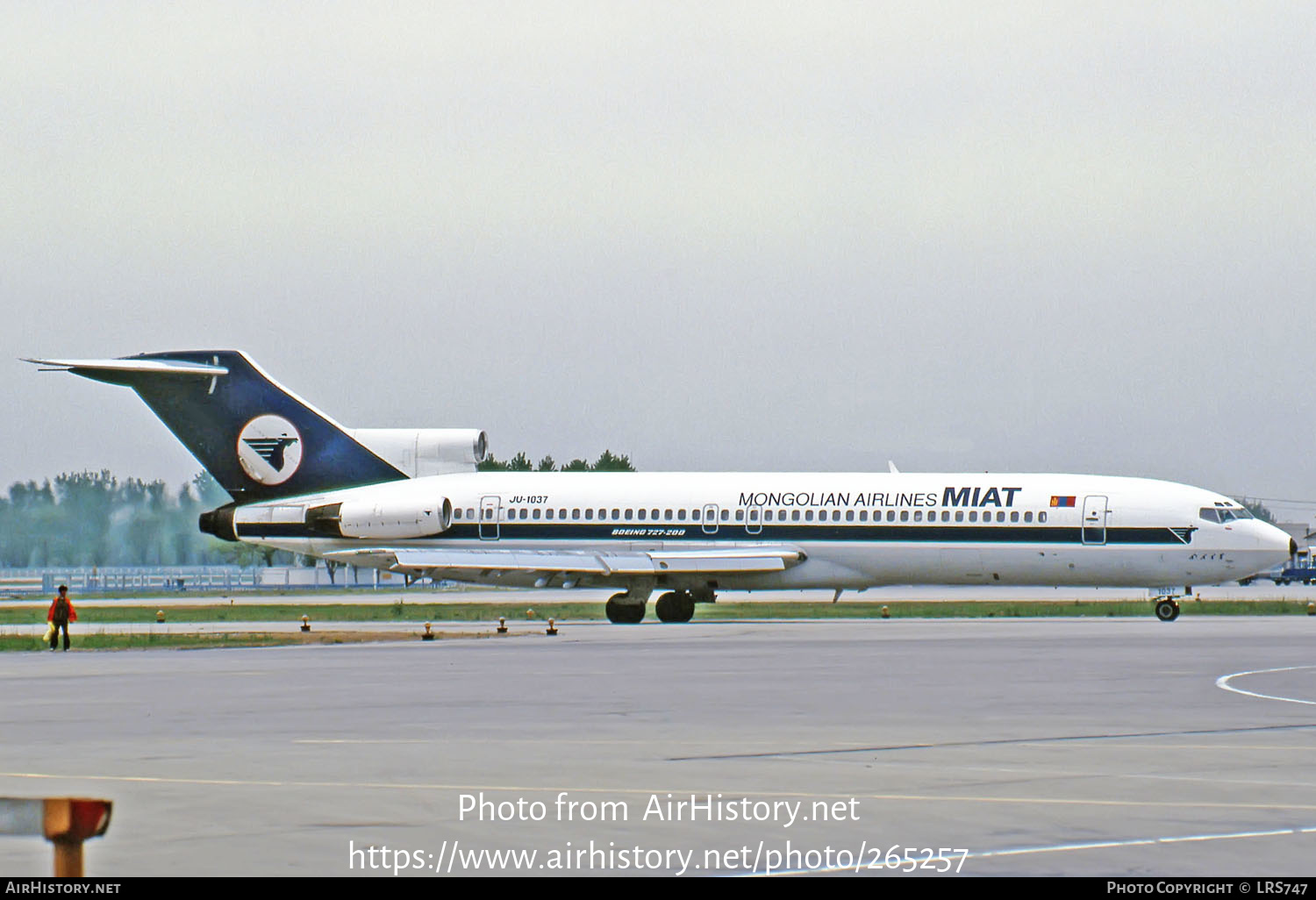 Aircraft Photo of JU-1037 | Boeing 727-281/Adv | MIAT Mongolian Airlines | AirHistory.net #265257