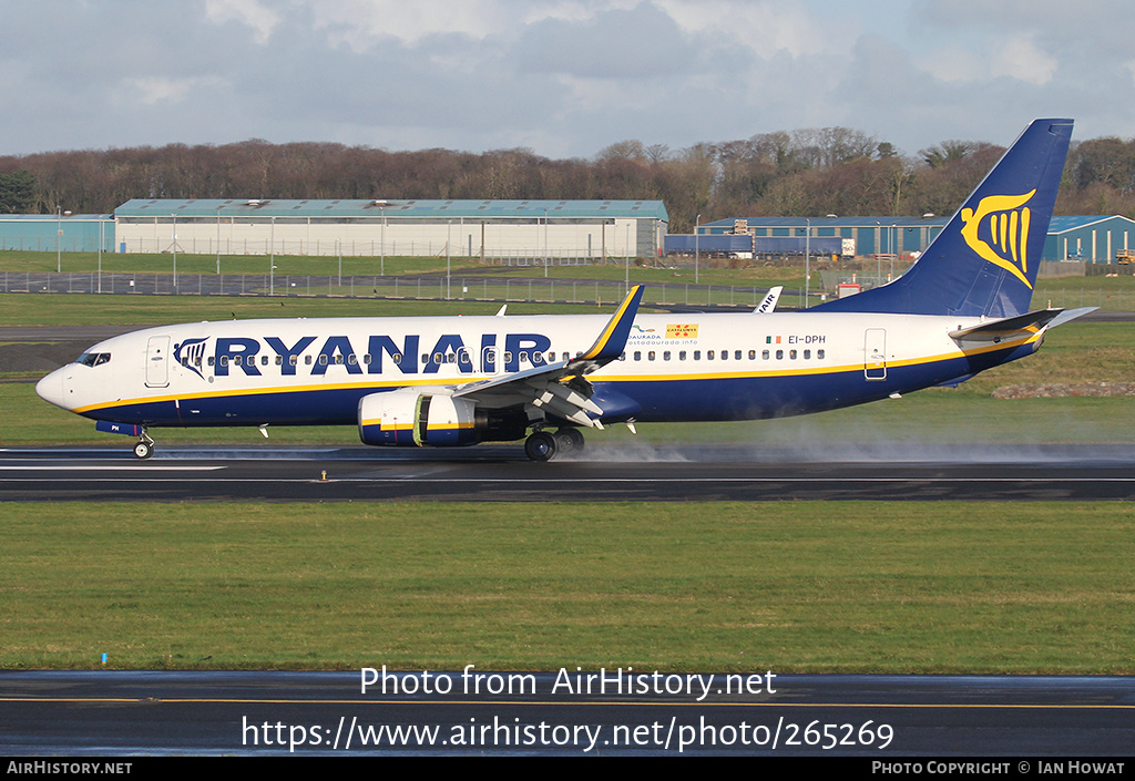 Aircraft Photo of EI-DPH | Boeing 737-8AS | Ryanair | AirHistory.net #265269