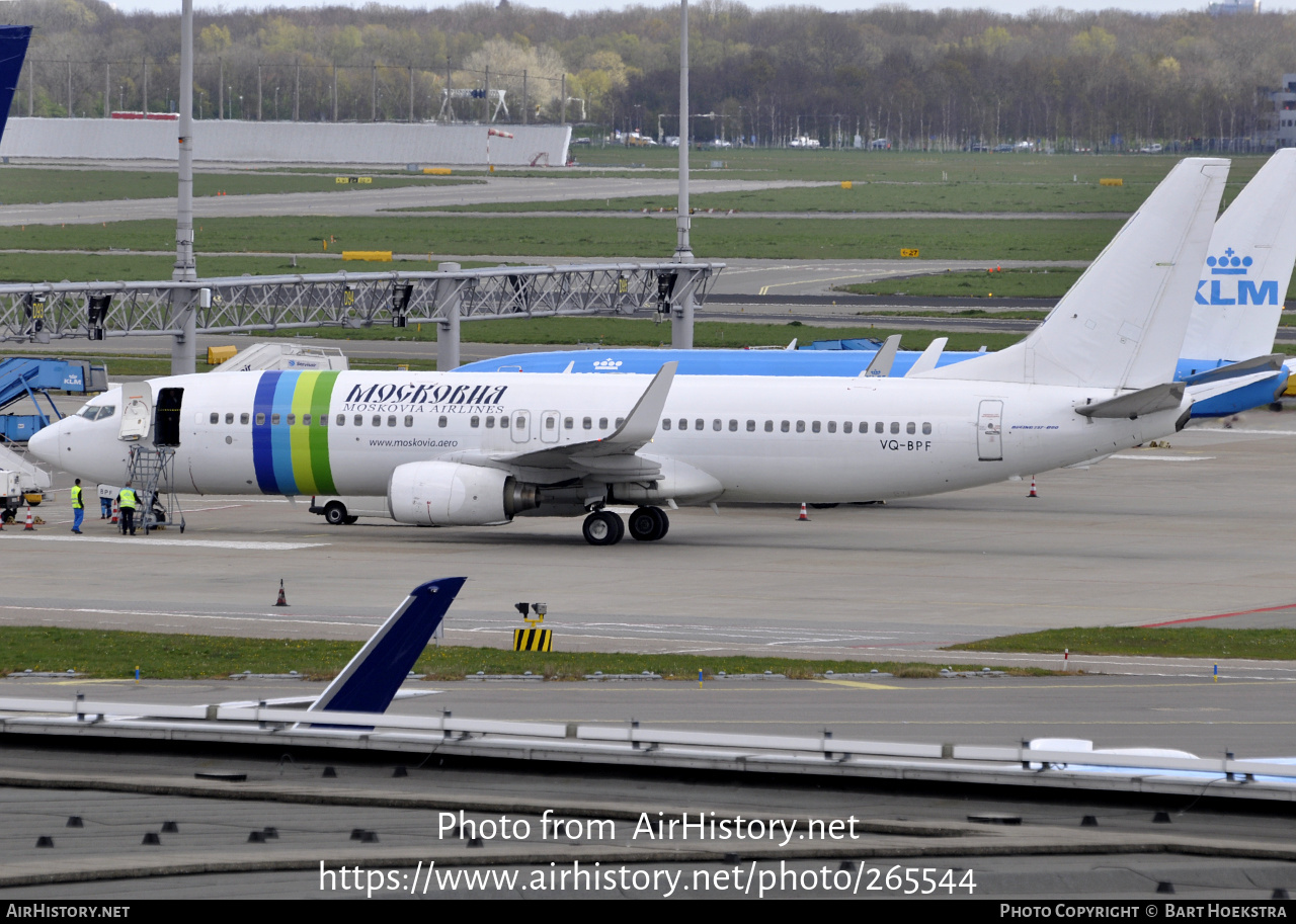 Aircraft Photo of VQ-BPF | Boeing 737-8K2 | Moskovia Airlines | AirHistory.net #265544