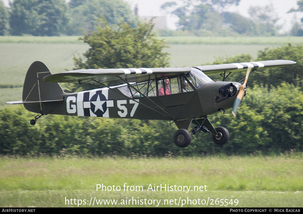 Aircraft Photo of G-AKAZ | Piper J-3C-65 Cub | USA - Air Force | AirHistory.net #265549