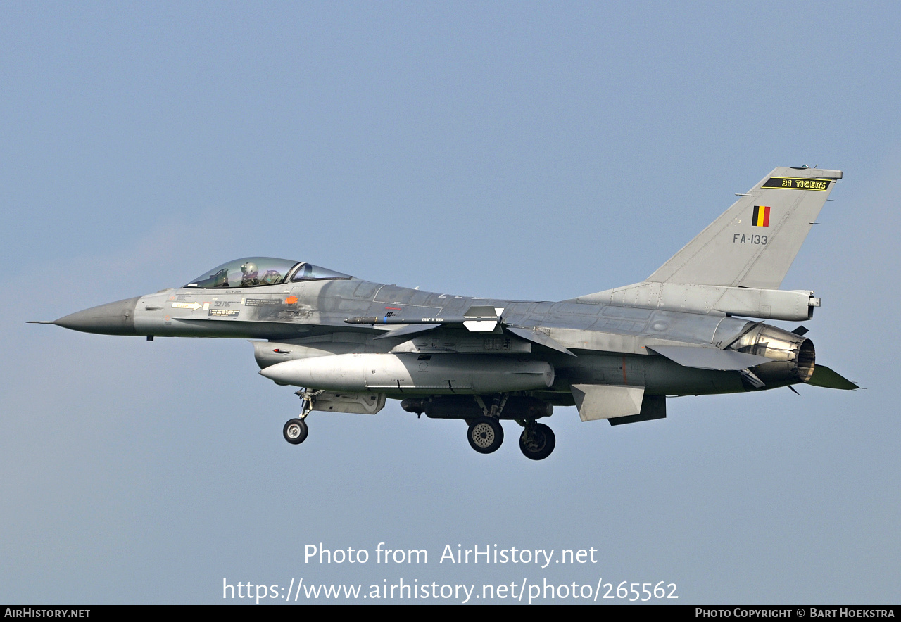 Aircraft Photo of FA-133 | General Dynamics F-16AM Fighting Falcon | Belgium - Air Force | AirHistory.net #265562