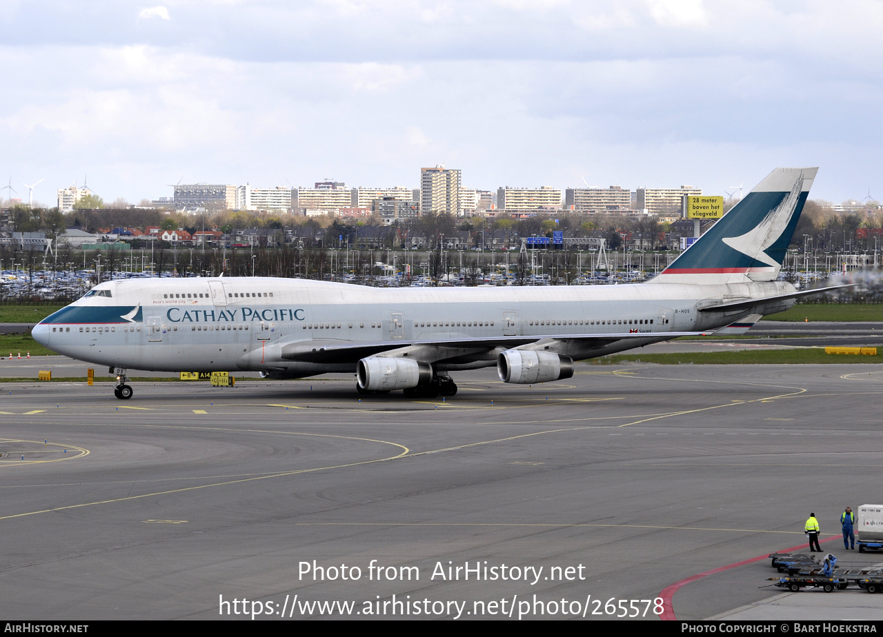 Aircraft Photo of B-HOS | Boeing 747-467 | Cathay Pacific Airways | AirHistory.net #265578